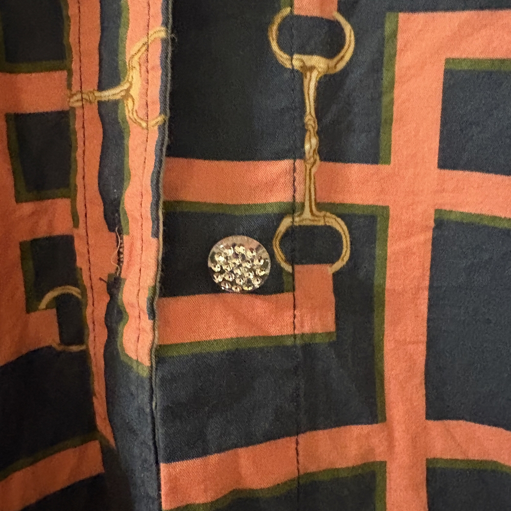 Modern Geometric Button Down Shirt - image 2